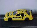 Yellow touring car