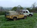 With St. John Ambulance also driving off road!