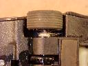 Hair wrapped around the rear axle