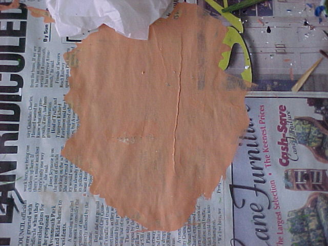 Puddle of pink paint
