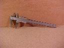 Vernier callipers with jaws open